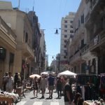A caminho da feira de San Telmo.