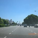 Avenida 9 de julho, Buenos Aires. Obelisco ao fundo.
