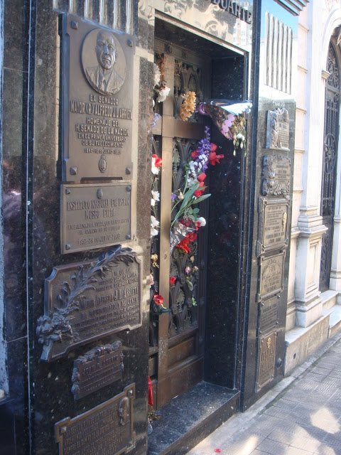 Mausoléu onde está Evita Péron - Cemitério da Recoleta - Buenos Aires