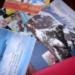 Fotos de viagens guardadas nos meus foto livros