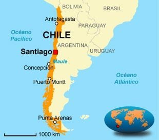 Santiago - mapa