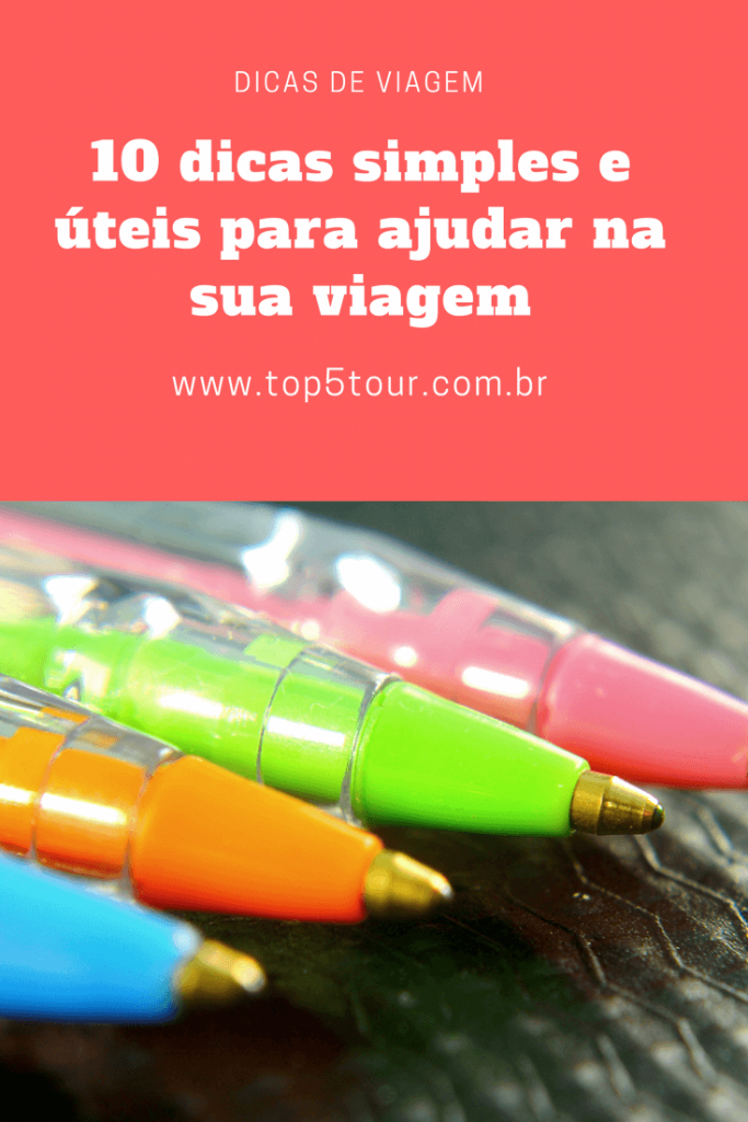 Dicas úteis para viagem