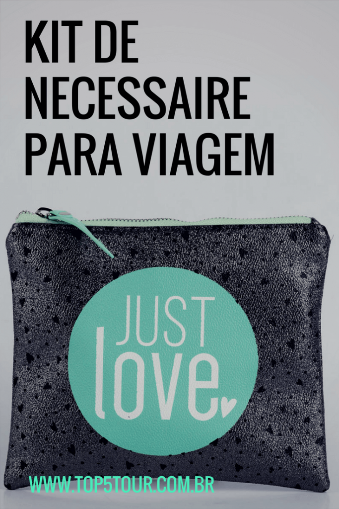 Kit de necessaire para viagem