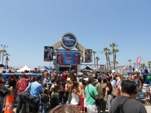 Campeonato de mulheres no Muscle Beach