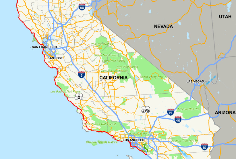 highway 1 costa da california