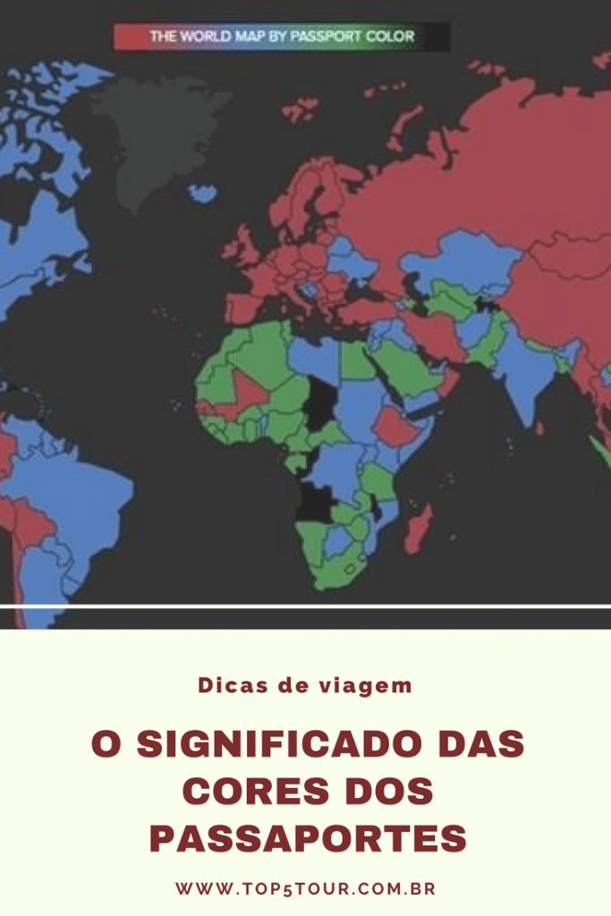 Saiba o significado das cores dos passaportes