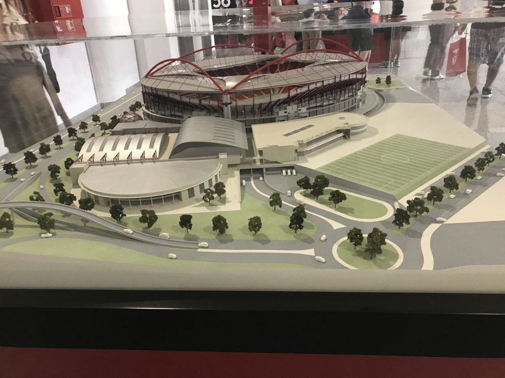 Maquete do estádio do Benfica