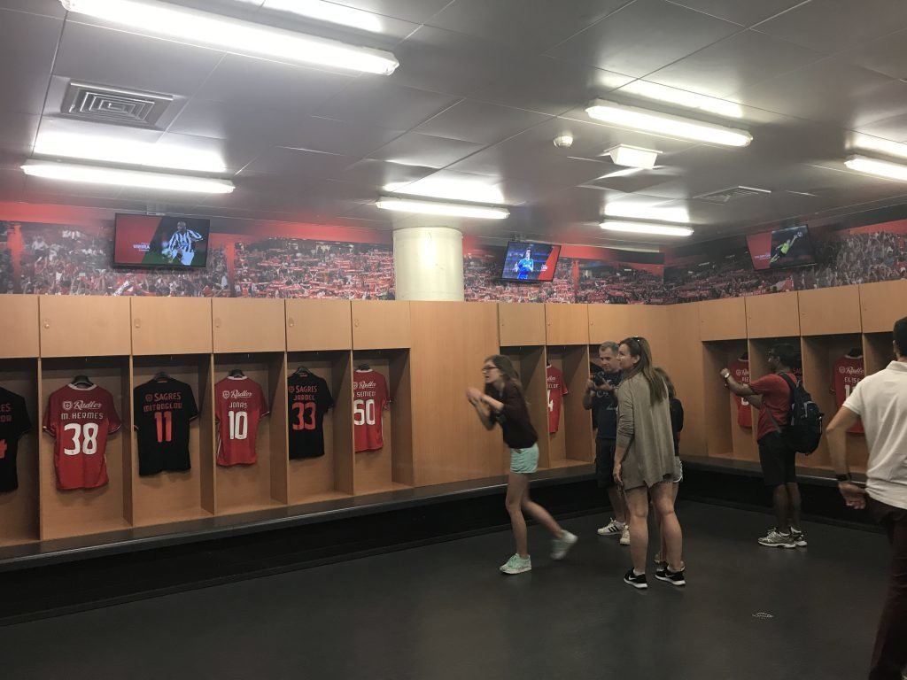 vestiário do estadio do Benfica, Lisboa