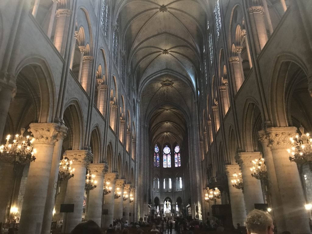 interior da Catedral de Notre Dame
