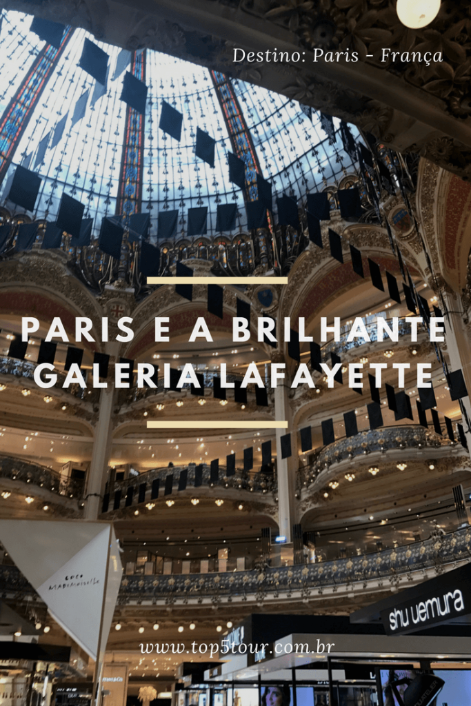 Paris e a brilhante Galeria Lafayette