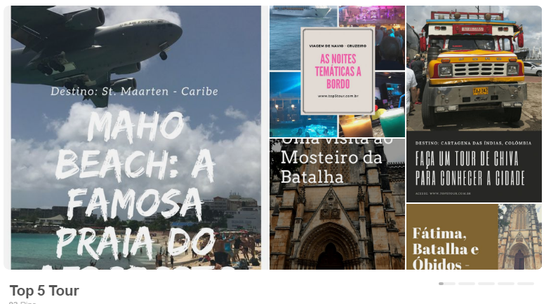 Top 5 Tour no pinterest