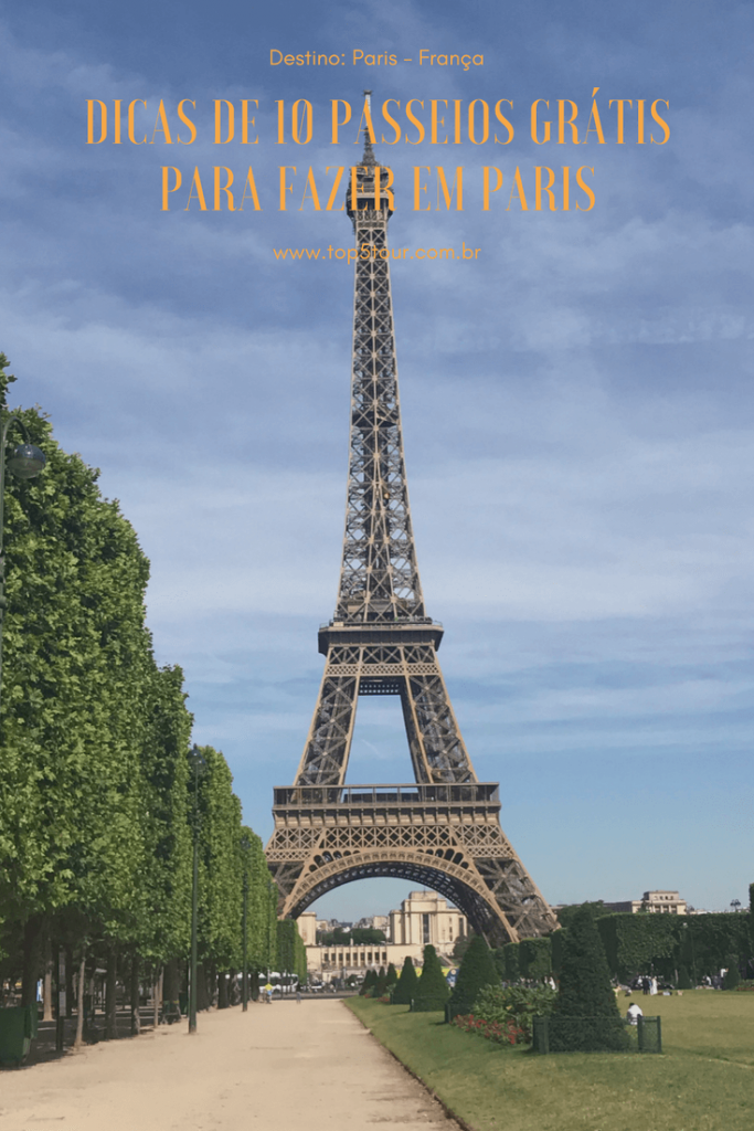 10 passeios grátis em Paris