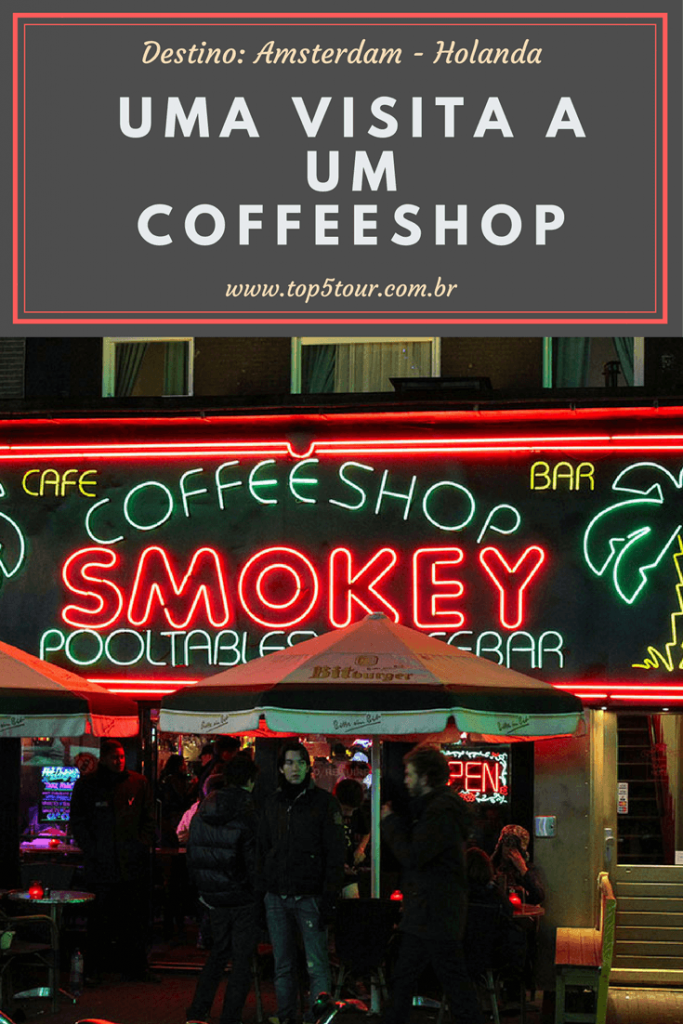 Visitando um coffeeshop em Amsterdam