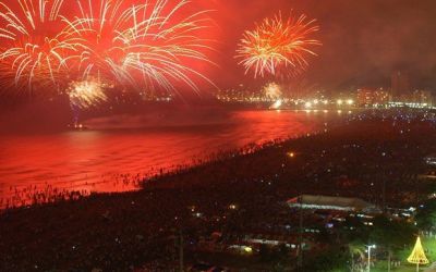 Como é o Reveillon em Santos, litoral de São Paulo?