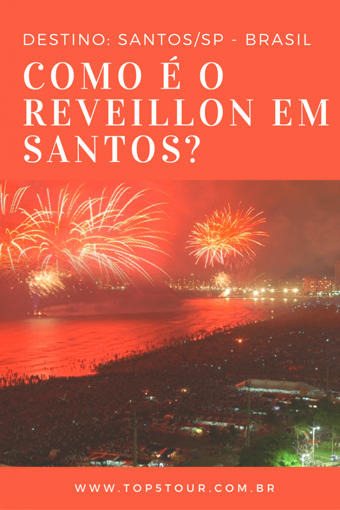 Reveillon em Santos, litoral de São Paulo