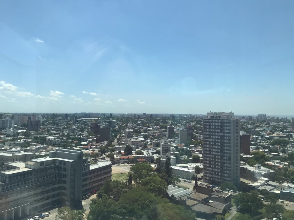 Vista de Montevideu de cima da Torre