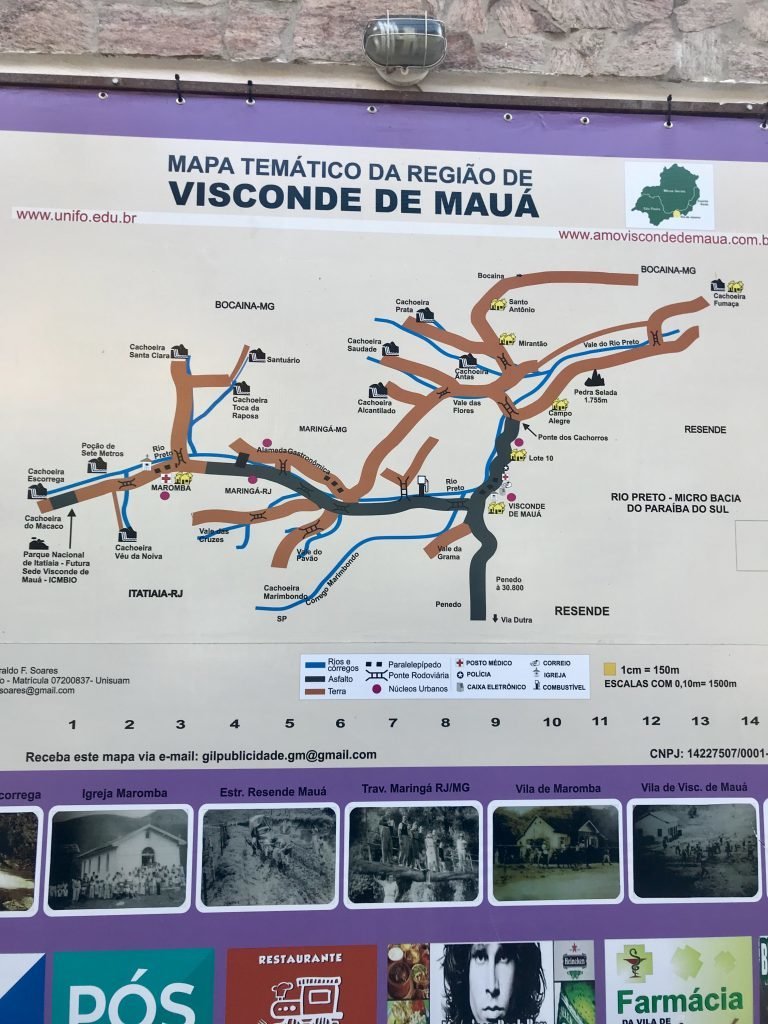mapa da região de Visconde de Mauá