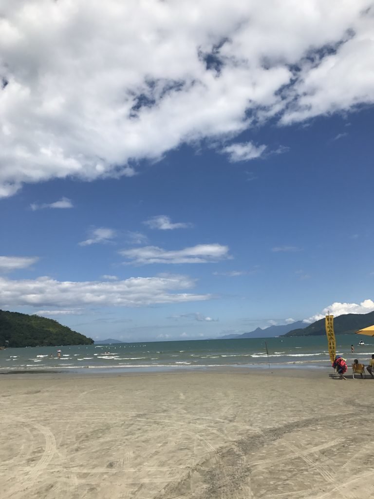 Ubatuba praia no litoral norte de SP