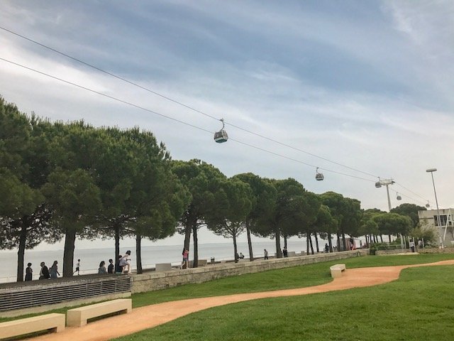 Teleférico no Parque das Nações em Lisboa