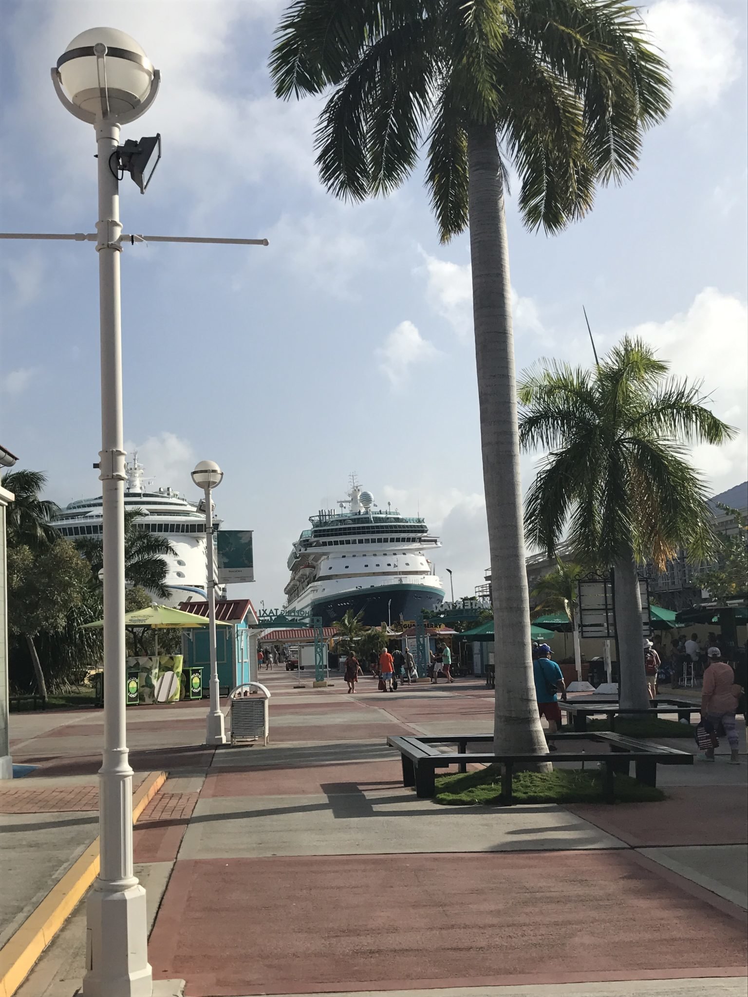 As paradas dos navios de cruzeiro