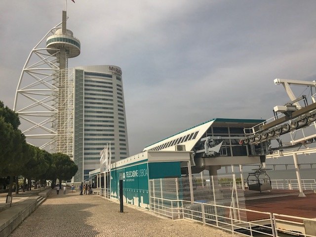 Teleférico no Parque das Nações em Lisboa