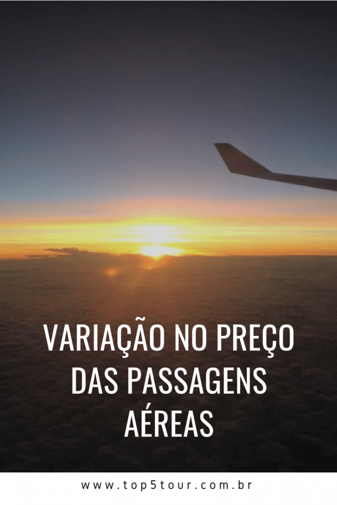 Variação No Preço Das Passagens Aéreas