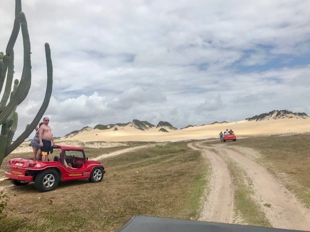 Chegando nas Dunas de Genipabu