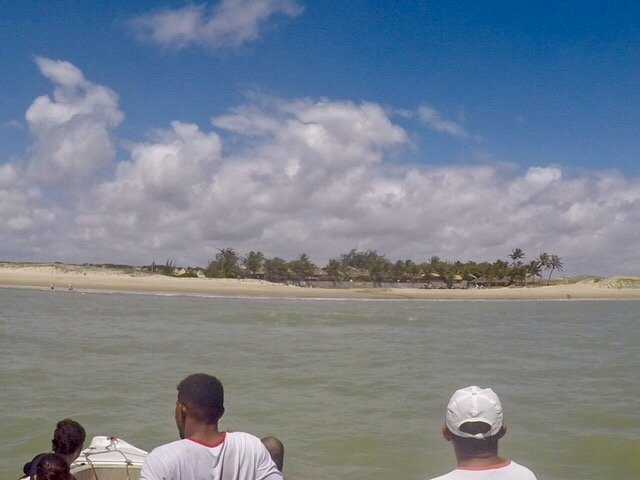 chegando na praia de maracajaú - mergulho nos parrachos de maracajaú