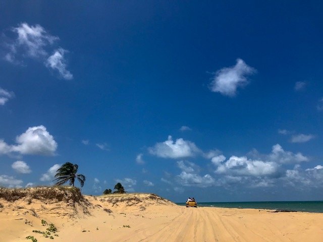 Dunas de Genipabu - percurso a beira mar