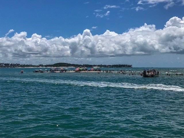 Chegando No Banco De Areia Na Praia Dos Carneiros