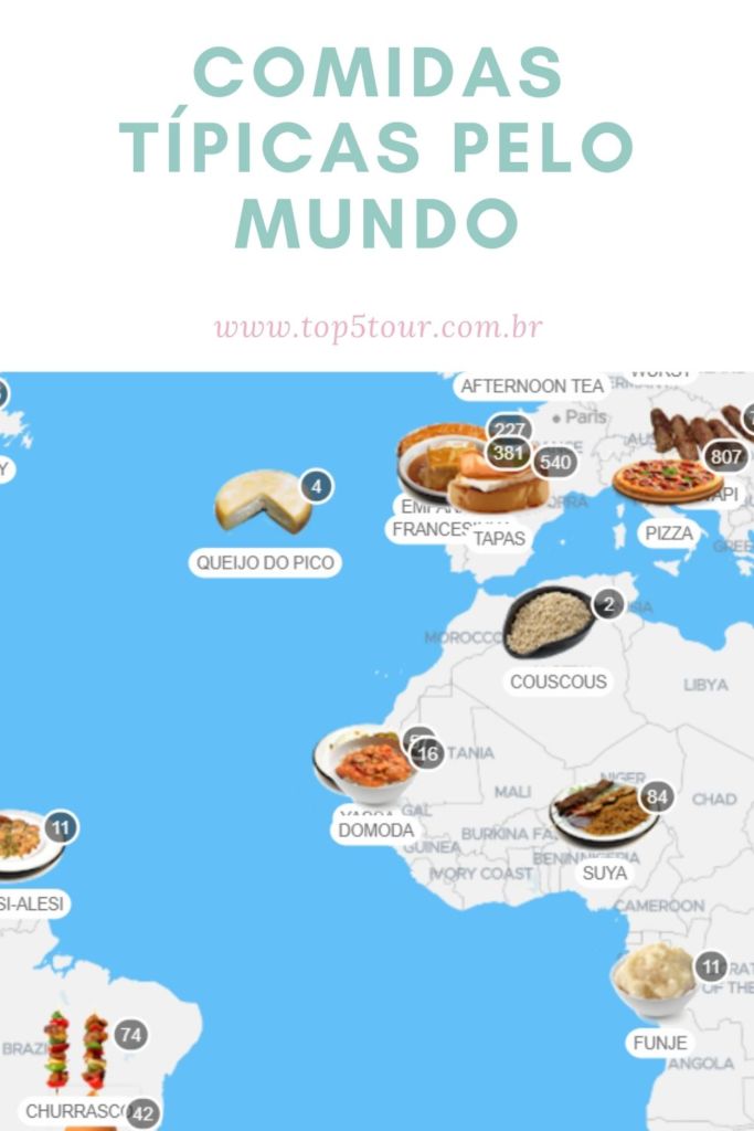 comidas típicas pelo mundo