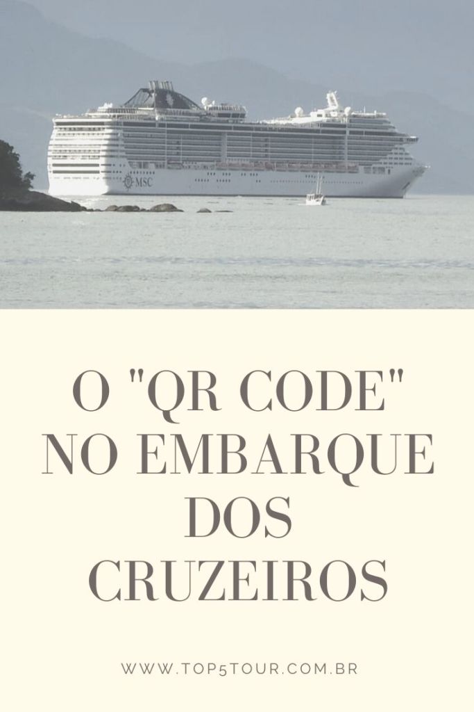 QR code no embarque de cruzeiros