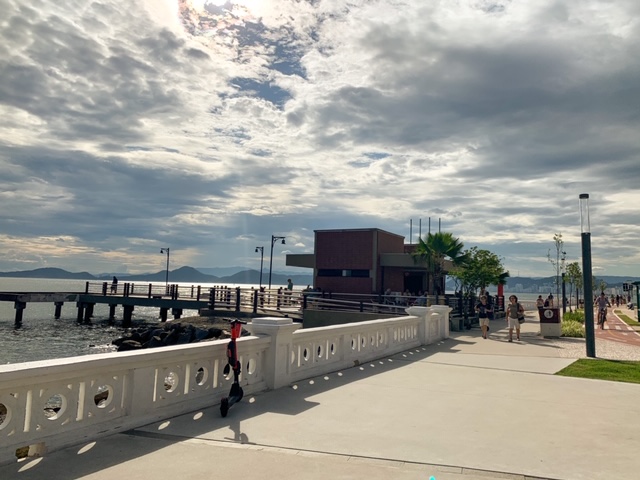 orla e pier do pescador em santos