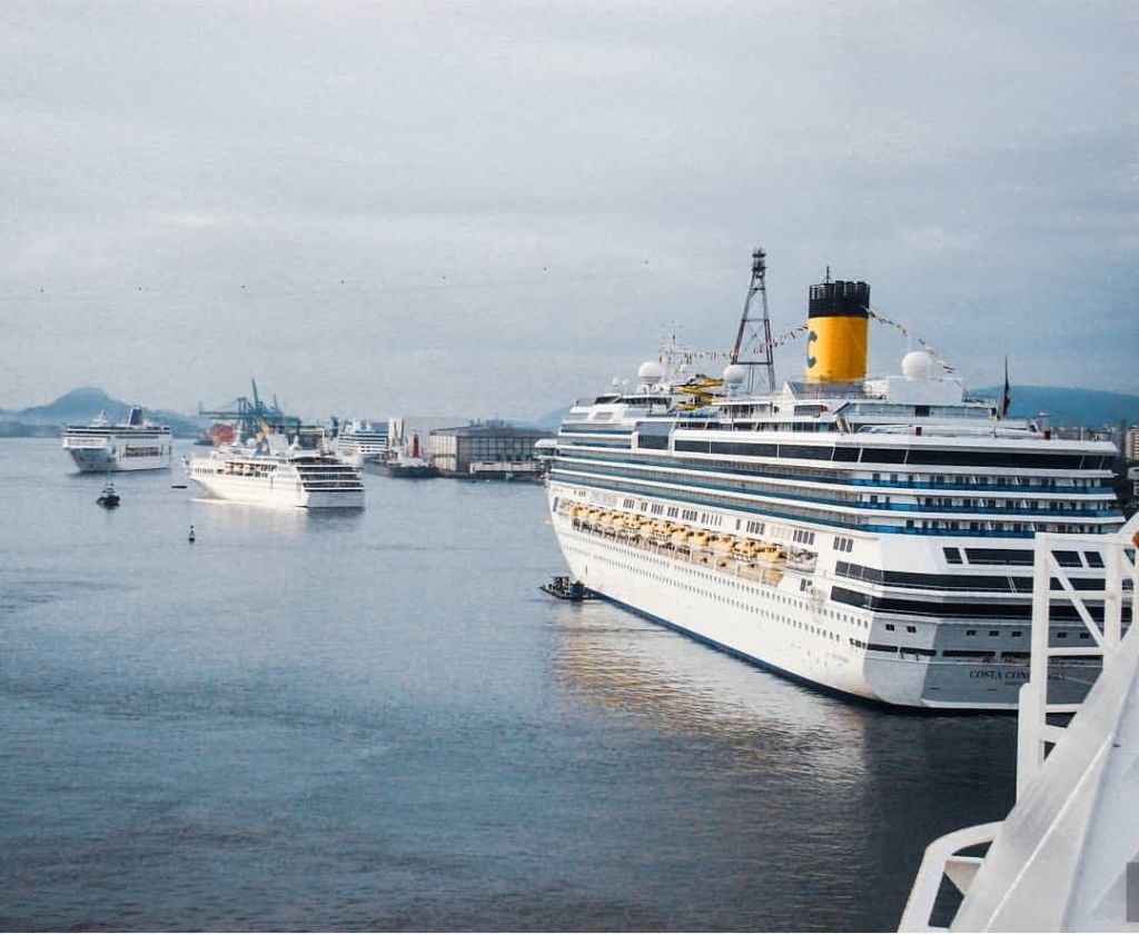 onde estão os navios de cruzeiro