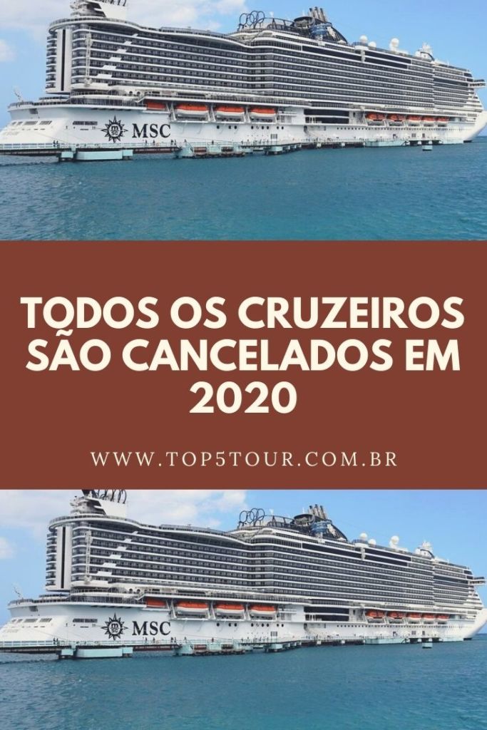 CRUZEIROS CANCELADOS EM 2020