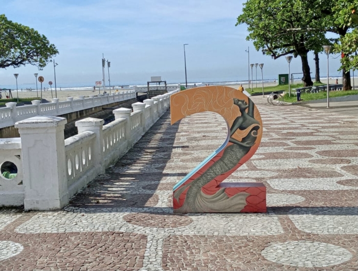 Arte nos Canais de Santos, litoral de São Paulo Arte nos Canais de Santos, litoral de São Paulo