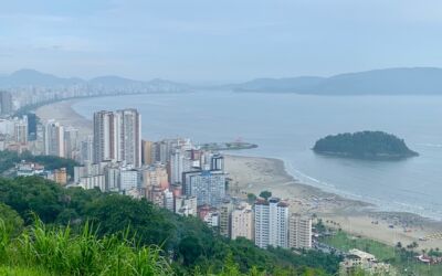 Rampa de salto em Santos: Mirante e Voo de parapente