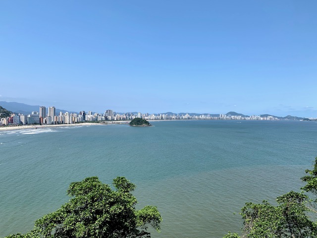 vista Ilha porchat de Santos