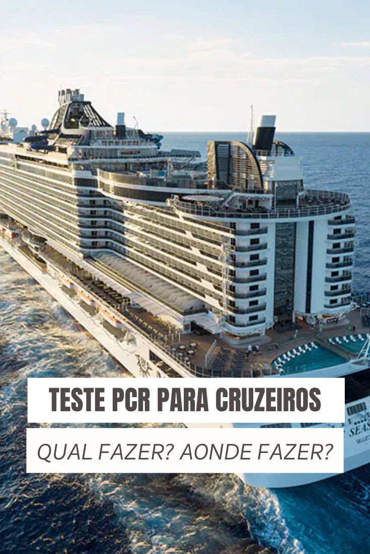 teste pcr para cruzeiros maritimos