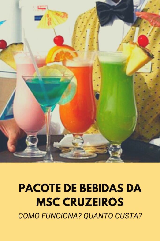 pacote de bebidas msc cruzeiros