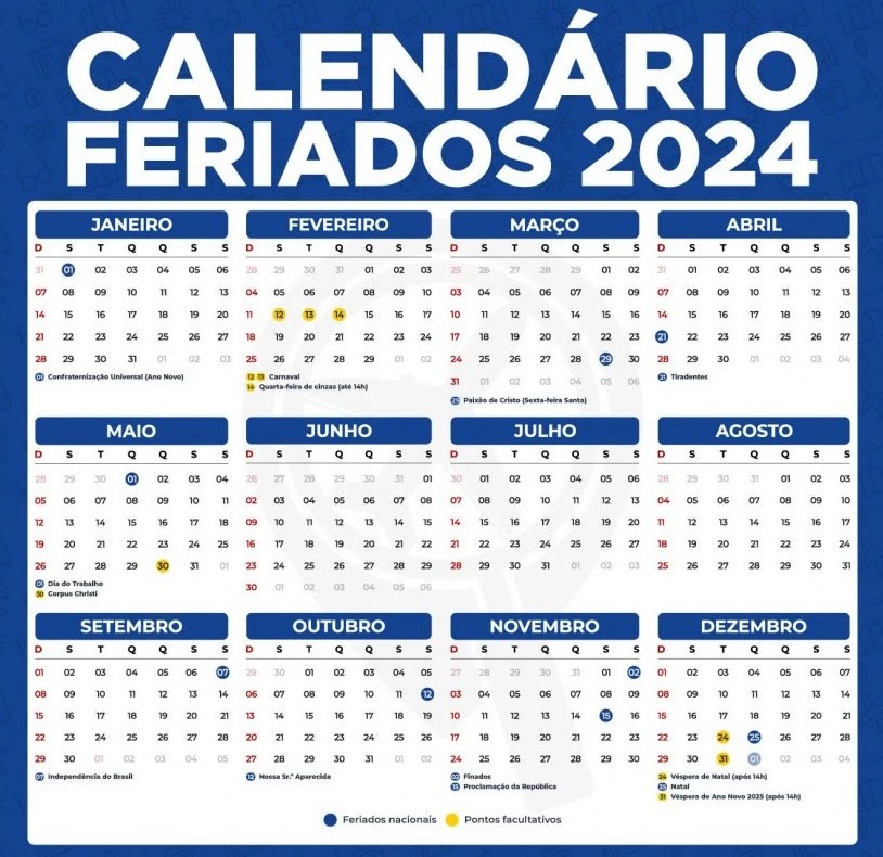 feriados 2024