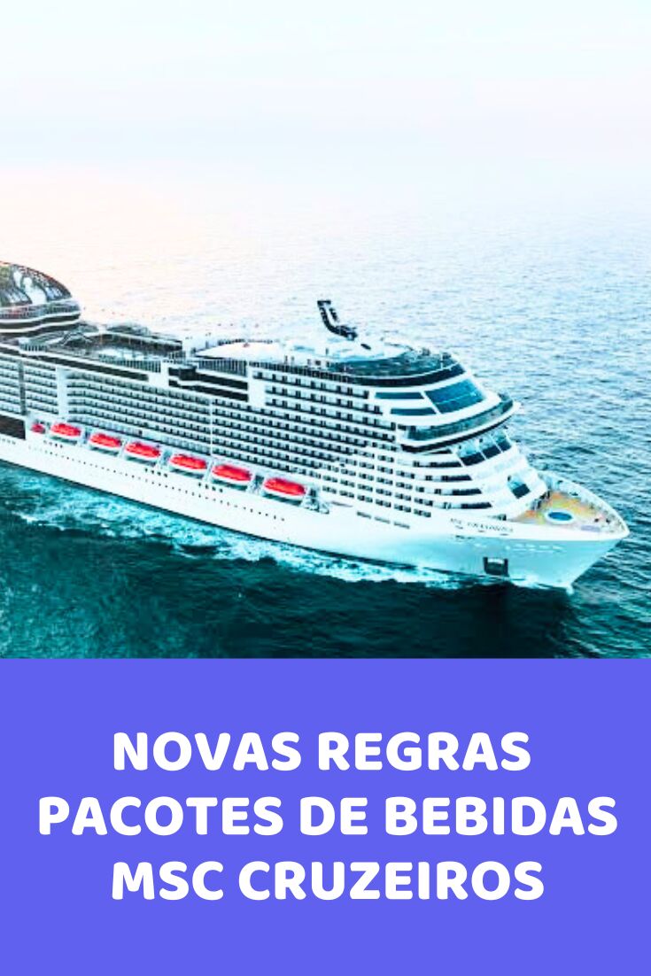 Limitação dos pacotes de bebidas da MSC Cruzeiros